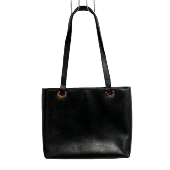 SALE! Vintage Gucci Leather Ophidia Black Tote Bag Medium Gold w/FREE Accessory - Picture 3 of 16